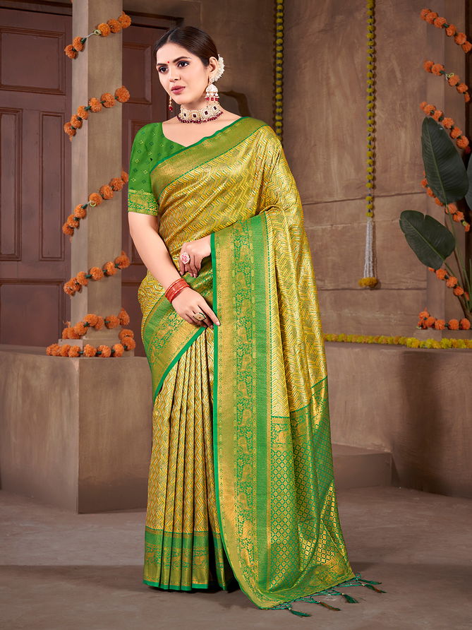 Kalanidhi Vol 11 By Bunawat Kanjivarm Silk Wedding Wholesale Sarees In India
